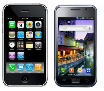 아이폰 3GS와 갤럭시 S (사진 출처: 뉴데일리)